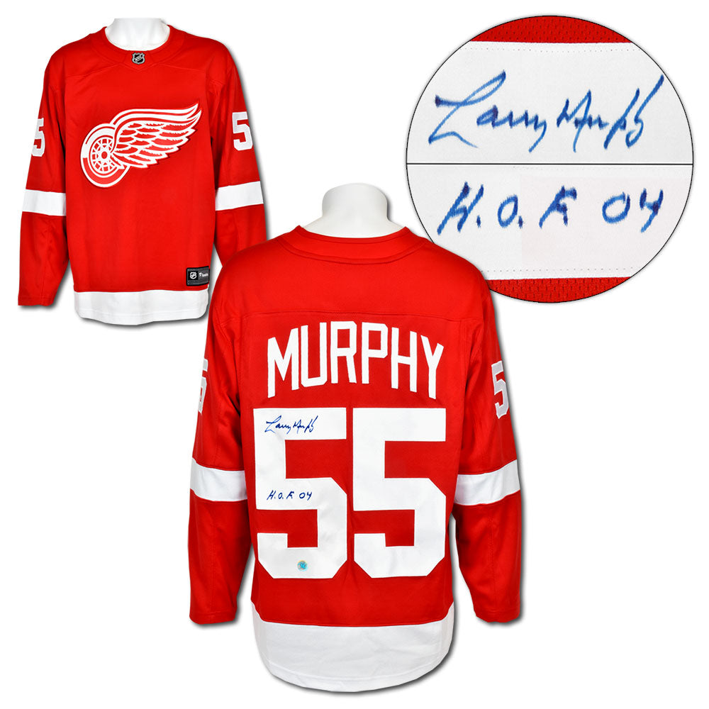 Larry Murphy Detroit Red Wings Signed Retro Fanatics Jersey