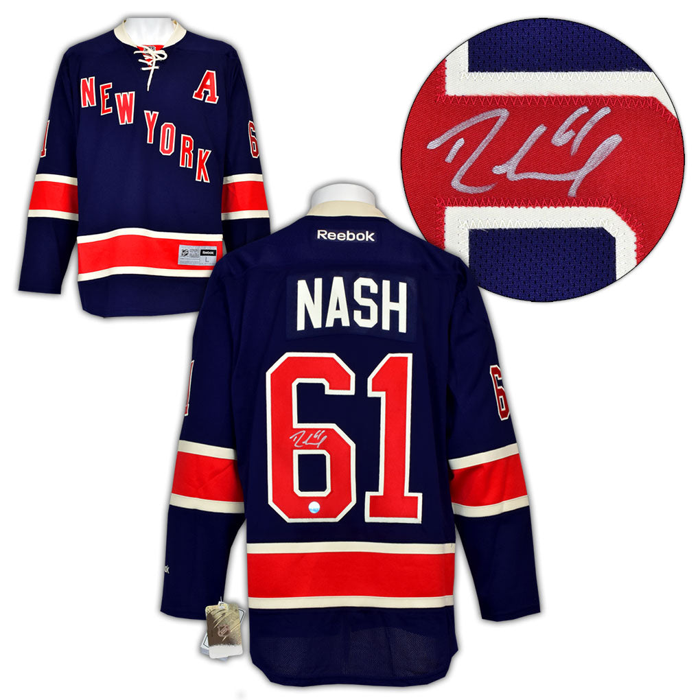 Rick Nash New York Rangers Autographed Alt Navy Reebok Jersey