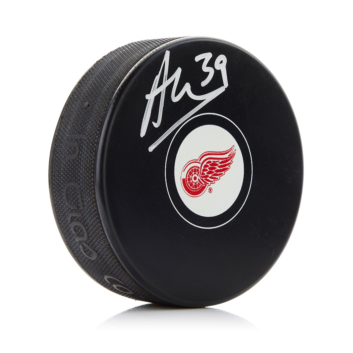 Alex Nedeljkovic Autographed Detroit Red Wings Hockey Puck