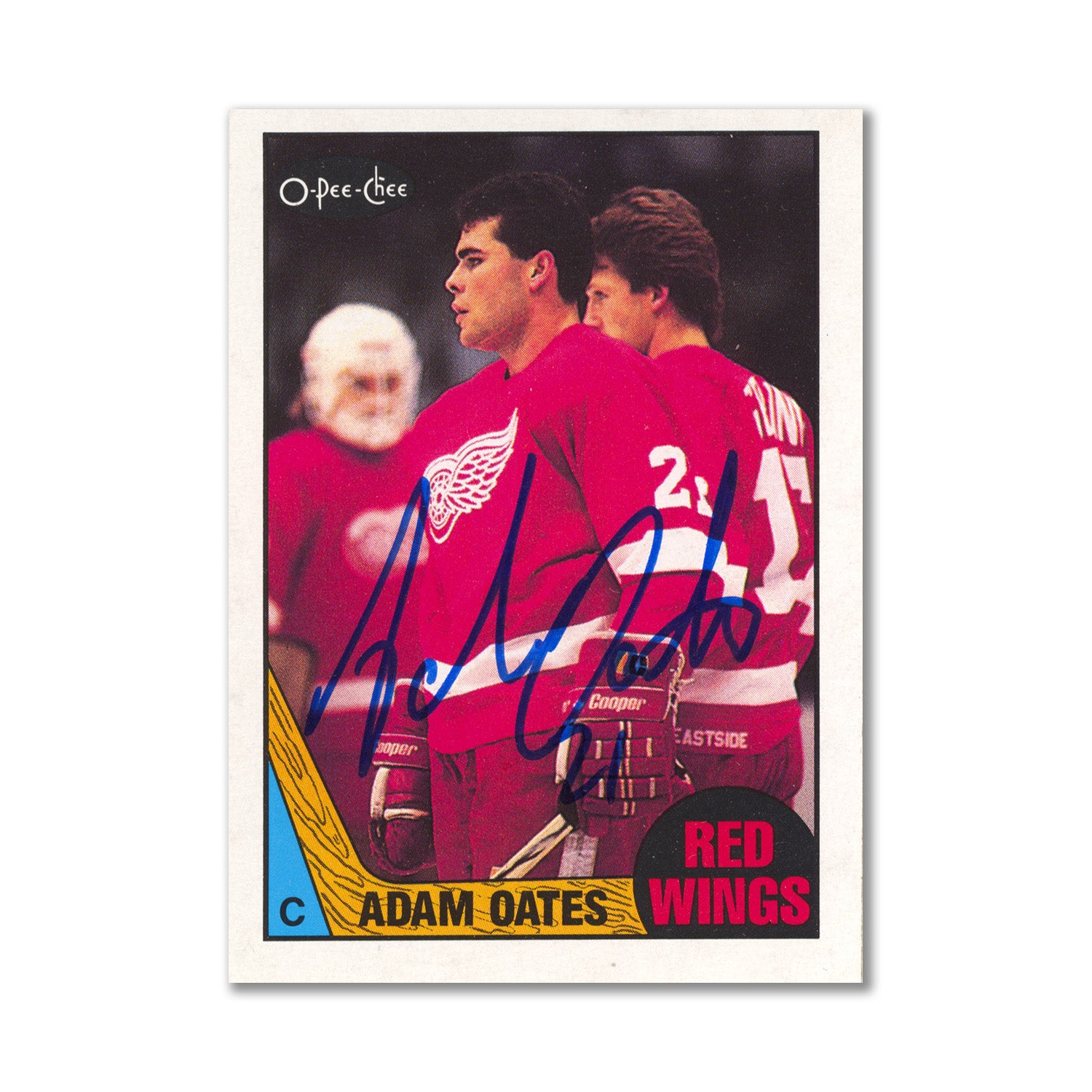Autographed 1987-88 O-Pee-Chee #123 Adam Oates Rookie Card