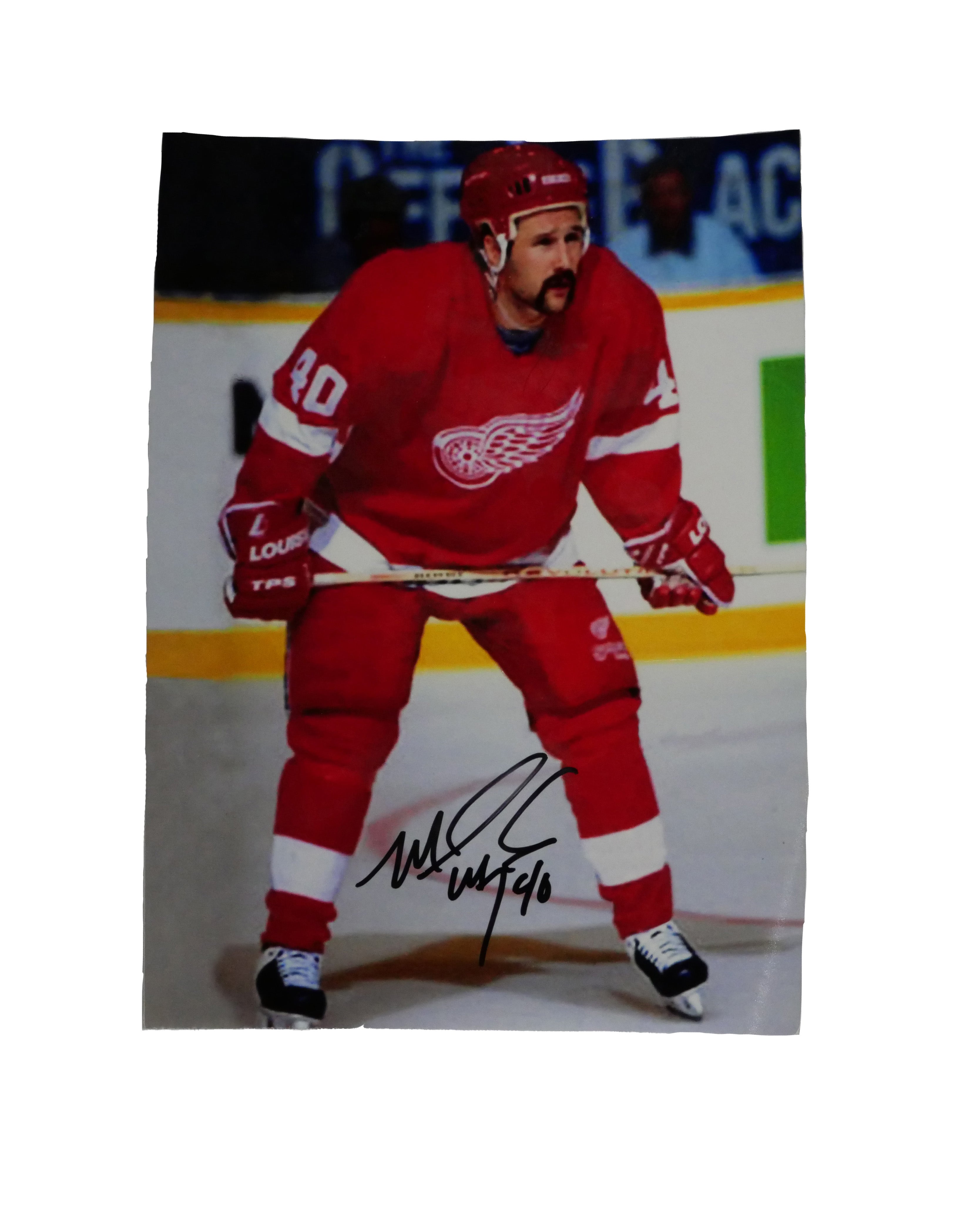 Mark Major Authentic Autographed Detroit Red Wings 4x8 Photo