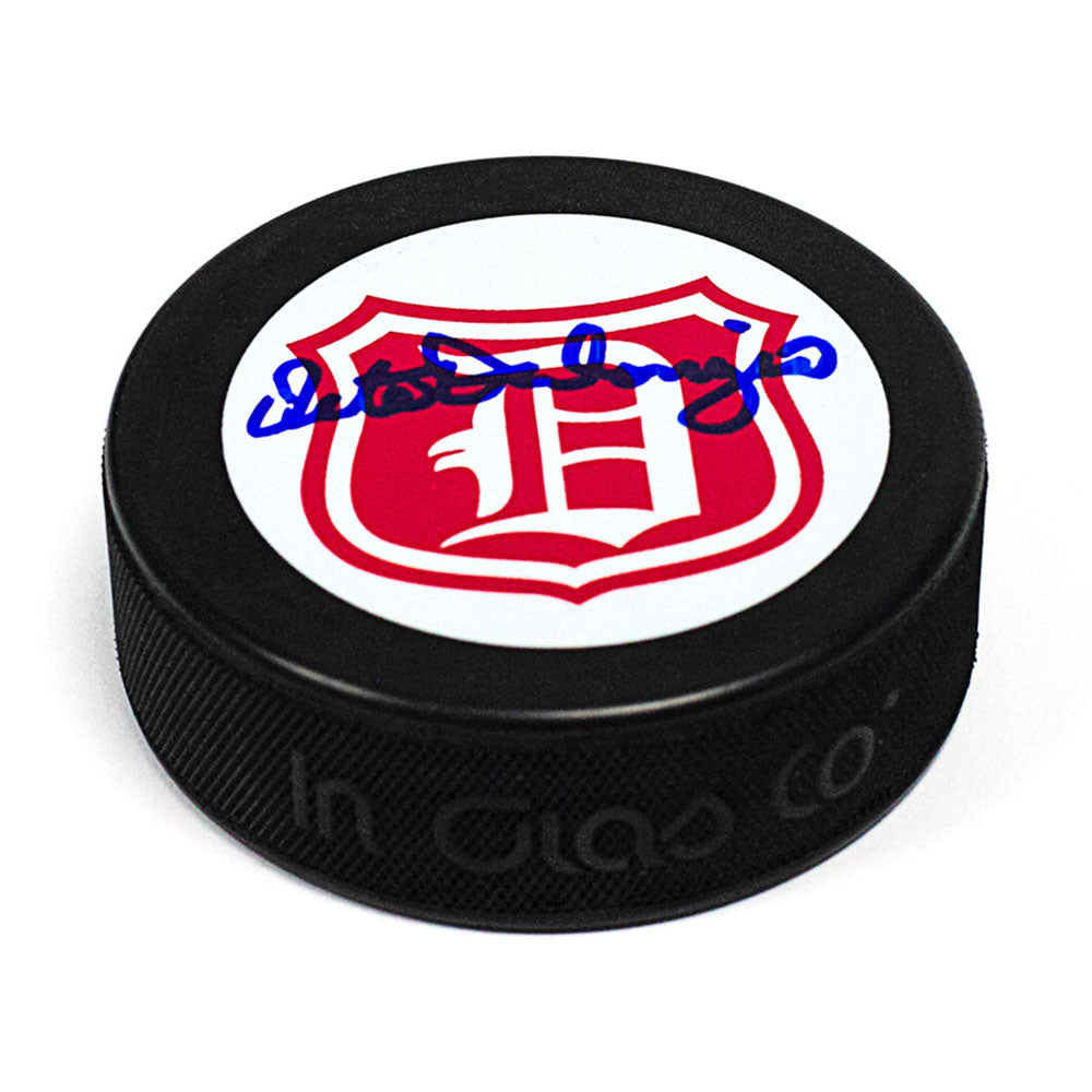 Pete Palangio Detroit Falcons (Red Wings) Autographed Hockey Puck