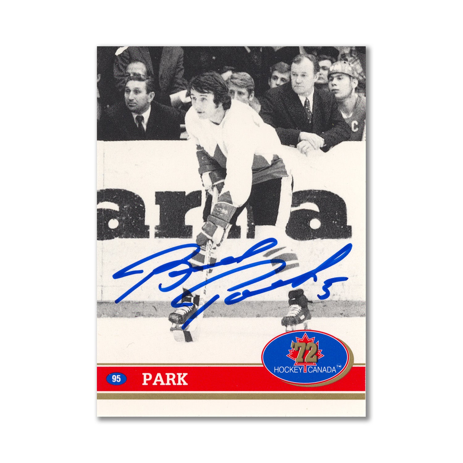 Autographed 1991 Future Trends #95 Brad Park Hockey Card