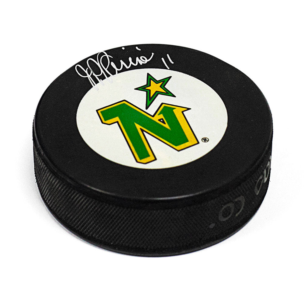 JP Parise Minnesota North Stars Autographed Hockey Puck