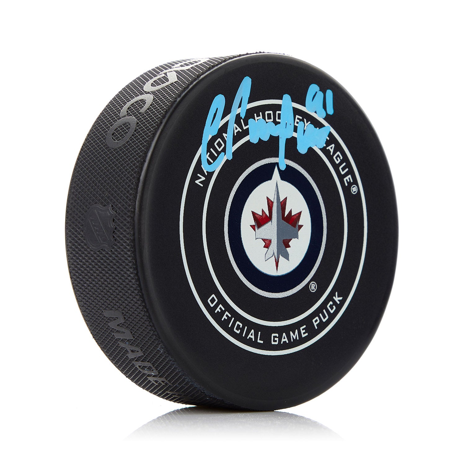 Cole Perfetti Winnipeg Jets Autographed Official Game Puck