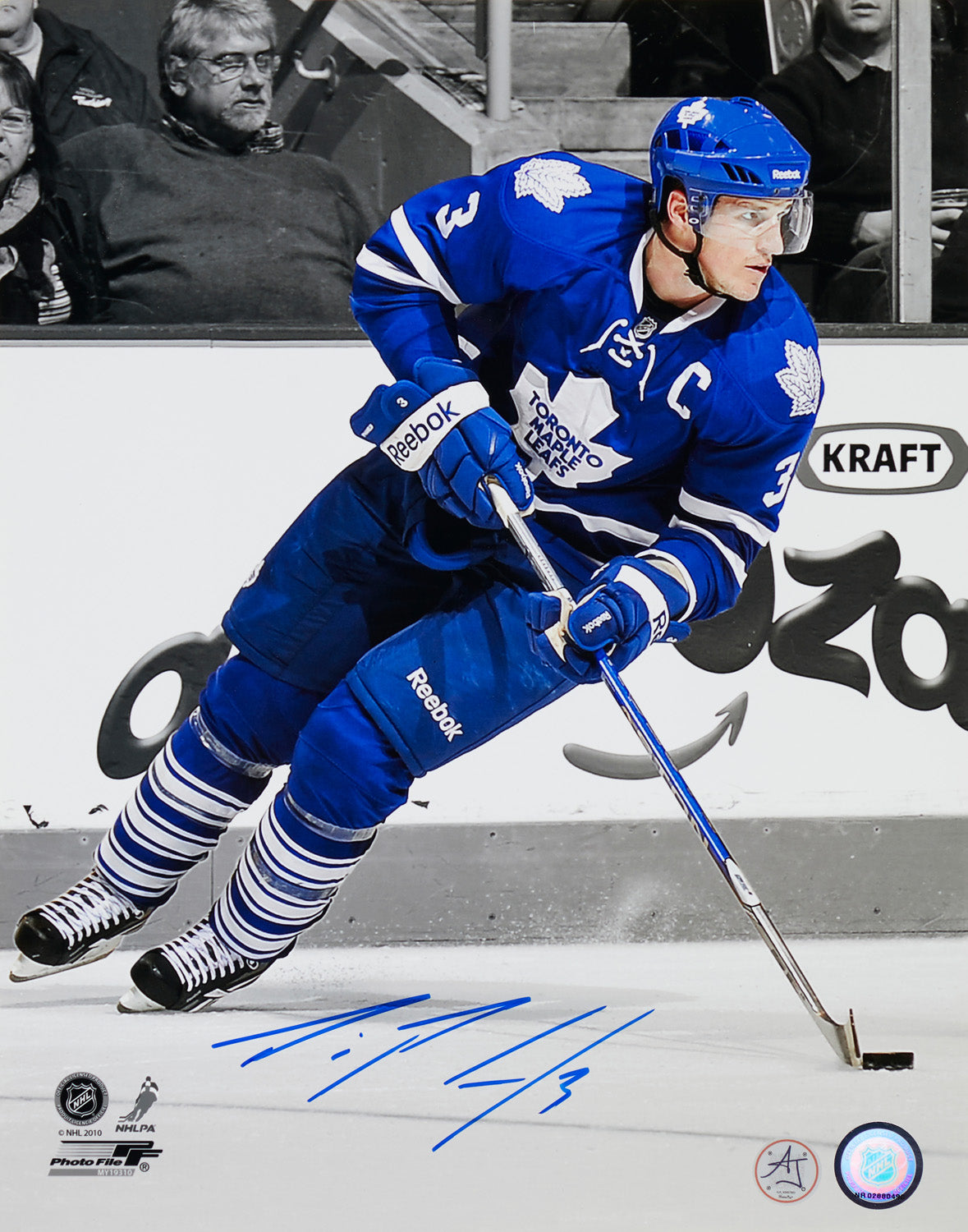 Dion Phaneuf Signed Toronto Maple Leafs Captain 11x14 Photo