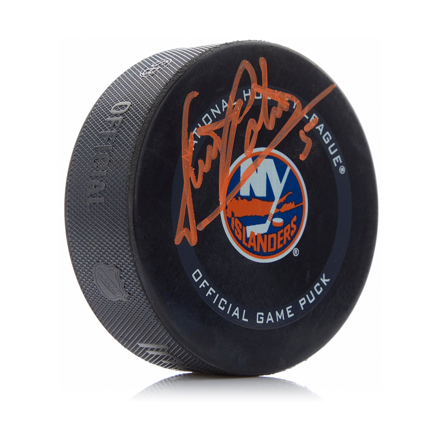 Denis Potvin Autographed New York Islanders Game Model Puck