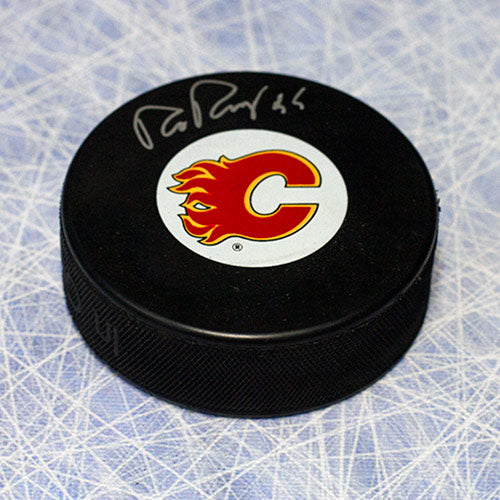 Rob Ramage Calgary Flames Autographed Hockey Puck