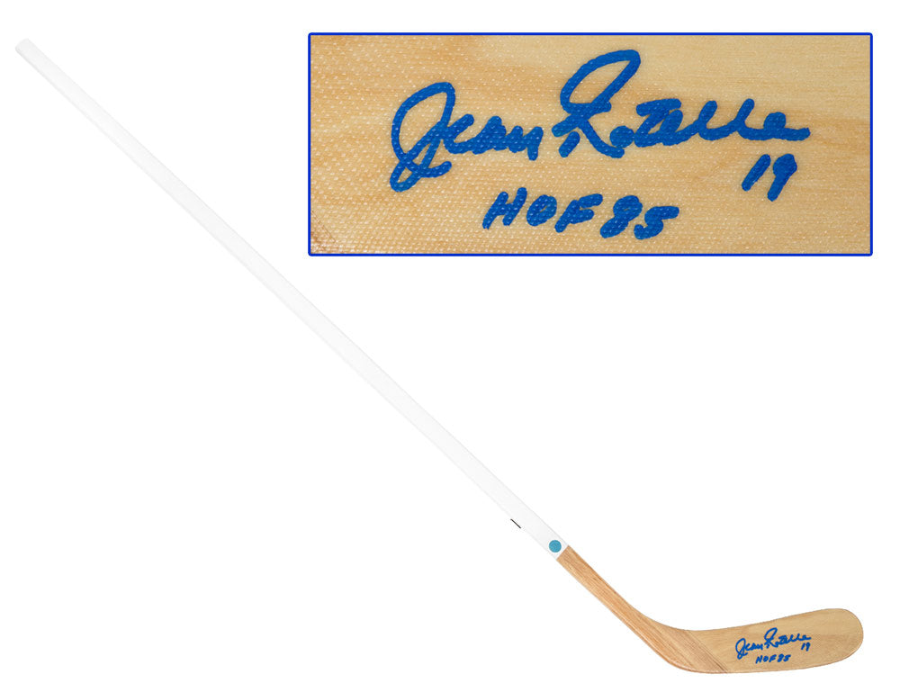 Jean Ratelle Autographed Wood Hockey Stick - New York Rangers