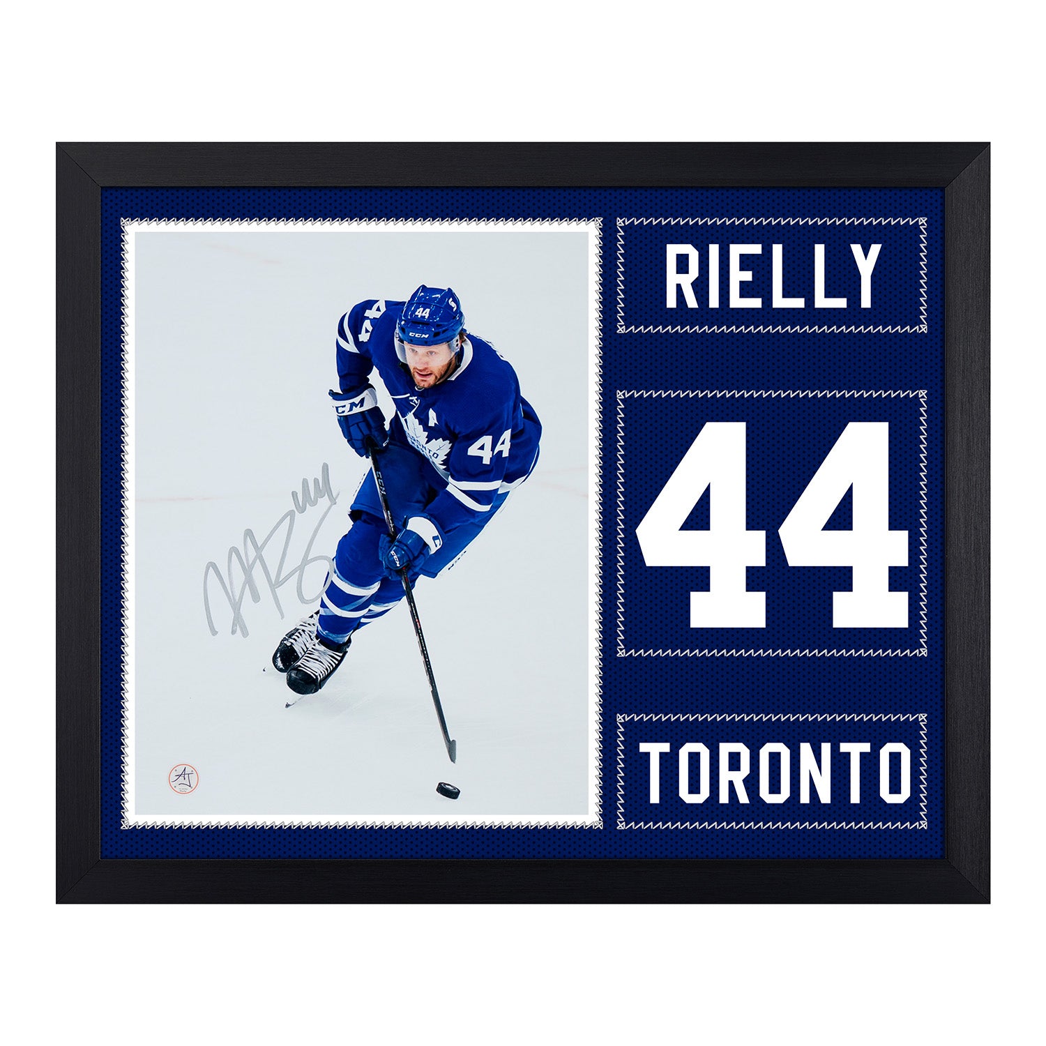 Morgan Rielly Autographed Toronto Maple Leafs Uniform Graphic 19x23 Frame