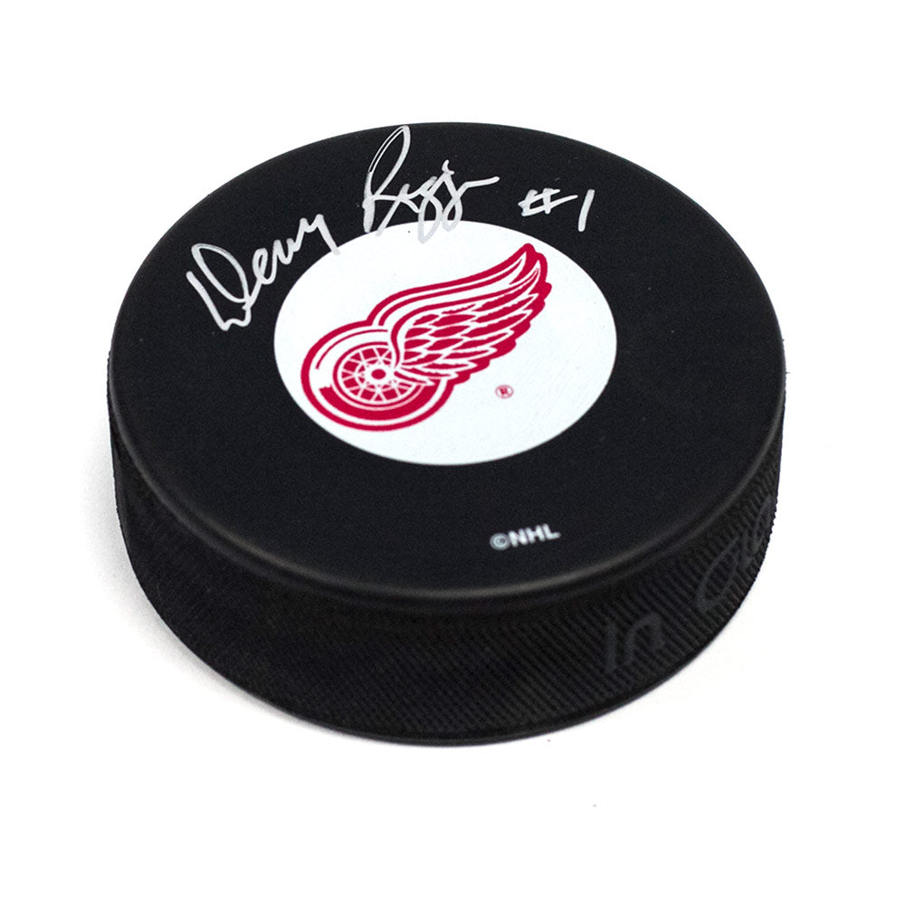 Dennis Riggin Detroit Red Wings Autographed Hockey Puck
