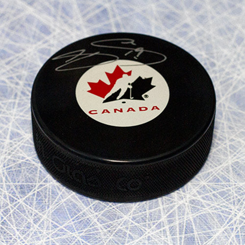 Joe Sakic Team Canada Autographed Olympic Hockey Puck