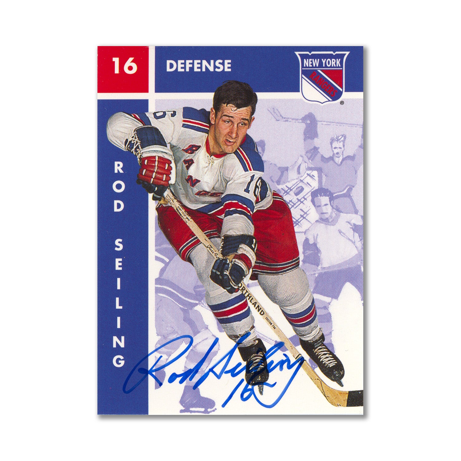 Autographed 1995 Parkhurst Missing Link #95 Rod Seiling Hockey Card