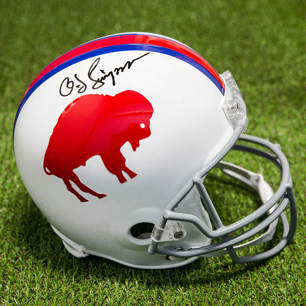 OJ Simpson Buffalo Bills Signed Vintage Full Size Replica Football Helmet