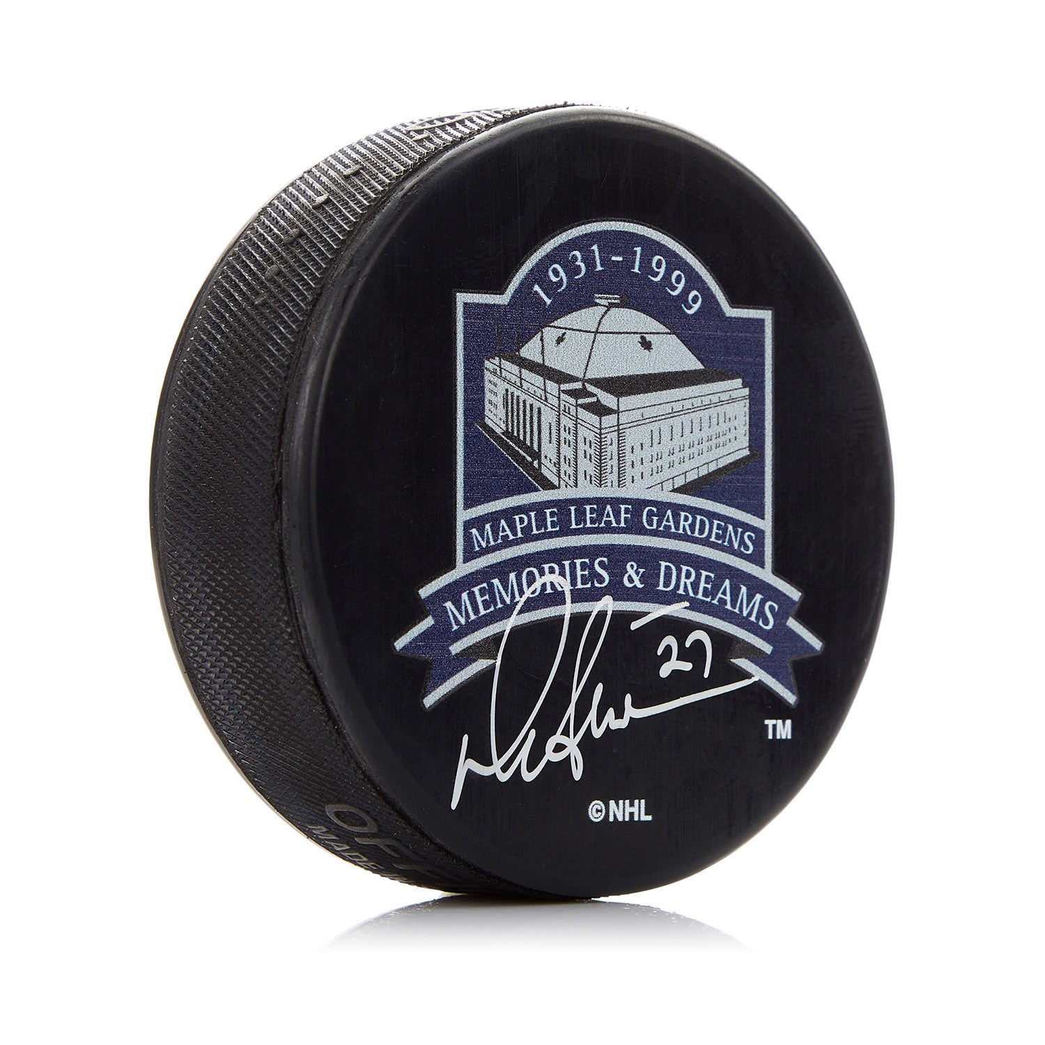 Darryl Sittler Toronto Maple Leafs Signed Centennial Official Game Puck