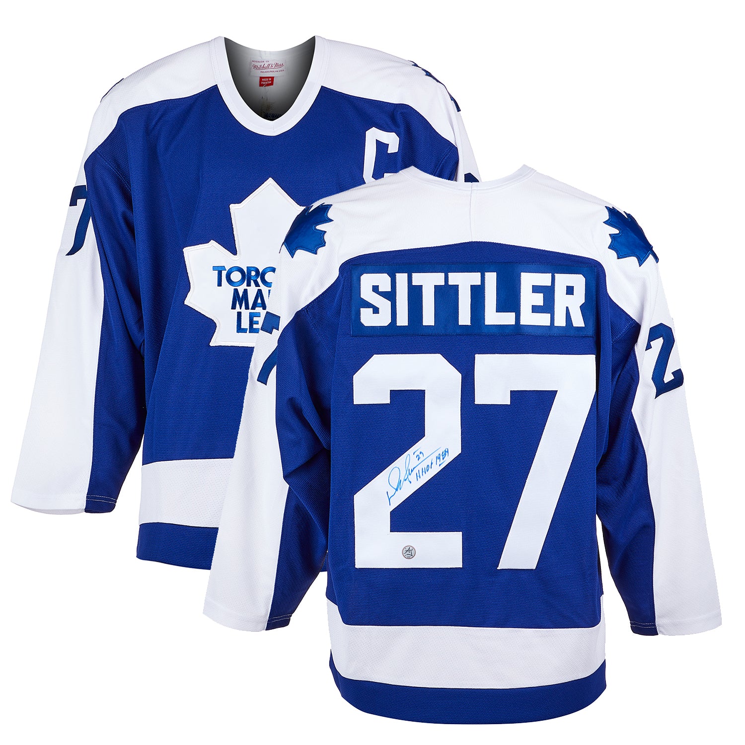 Darryl Sittler Signed Toronto Maple Leafs Mitchell & Ness Jersey
