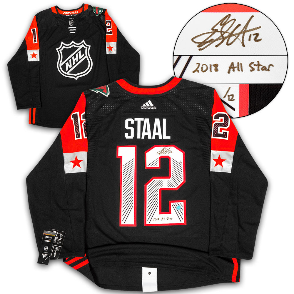 Eric Staal 2018 All-Star Game Signed & Inscribed Adidas Jersey #/12