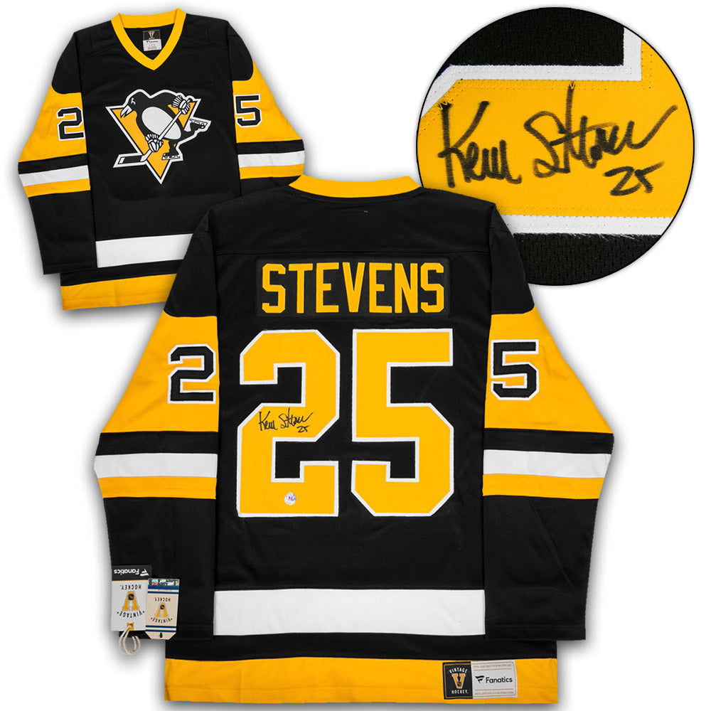 Kevin Stevens Pittsburgh Penguins Signed Retro Fanatics Jersey