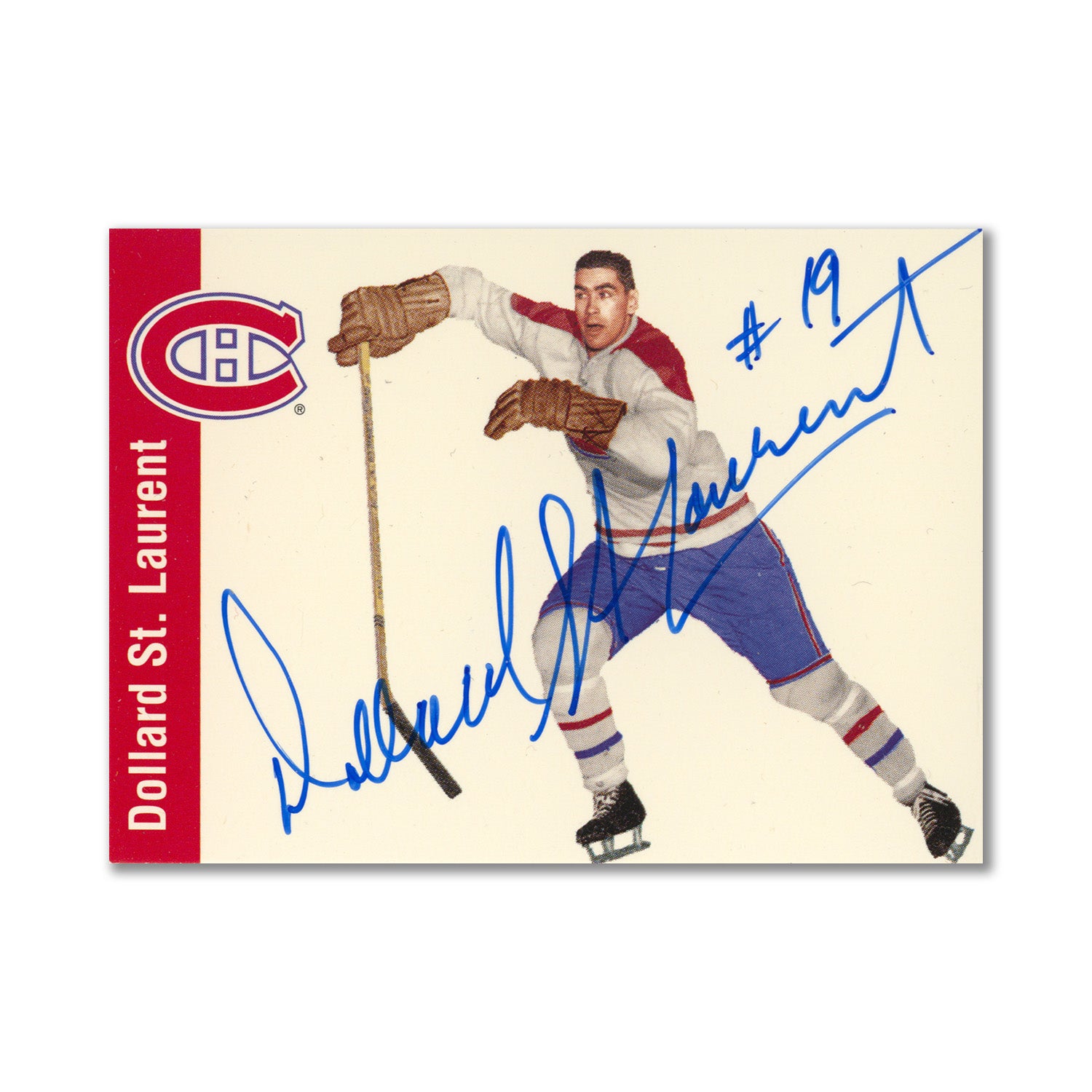 Autographed 1994 Parkhurst Missing Link #69 Dollard St. Laurent Hockey Card