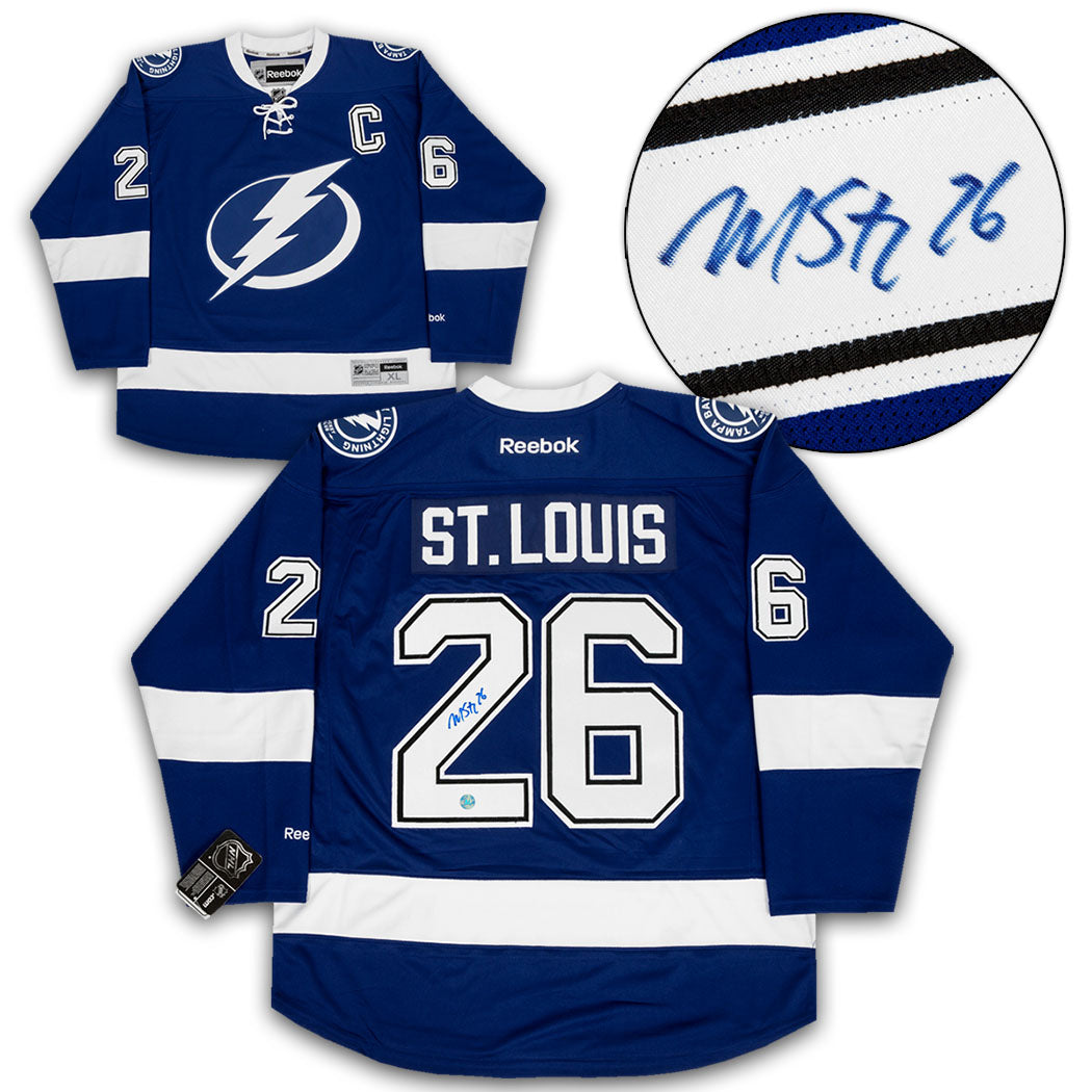 Martin St Louis Tampa Bay Lightning Autographed Reebok Jersey