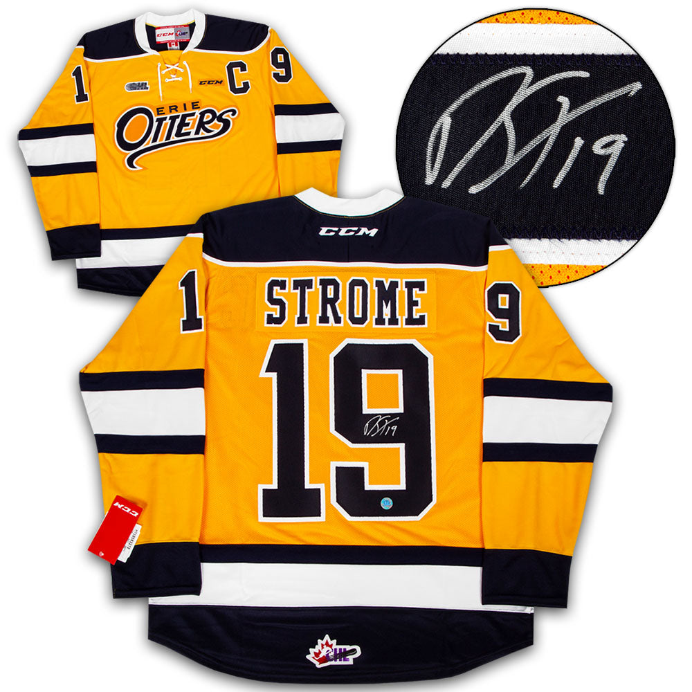 Dylan Strome Erie Otters Autographed CHL Hockey Jersey