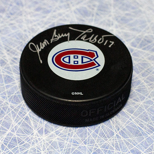 Jean-Guy Talbot Montreal Canadiens Autographed Hockey Puck
