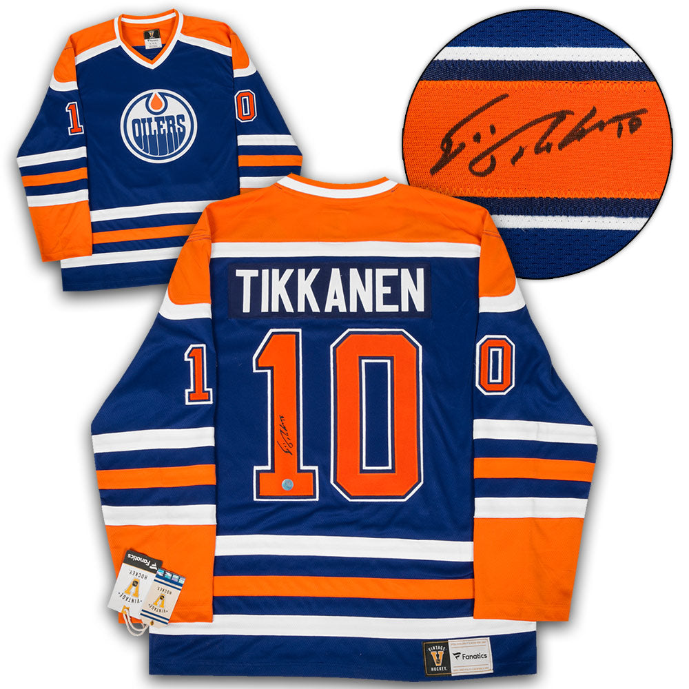 Esa Tikkanen Edmonton Oilers Signed Retro Fanatics Jersey