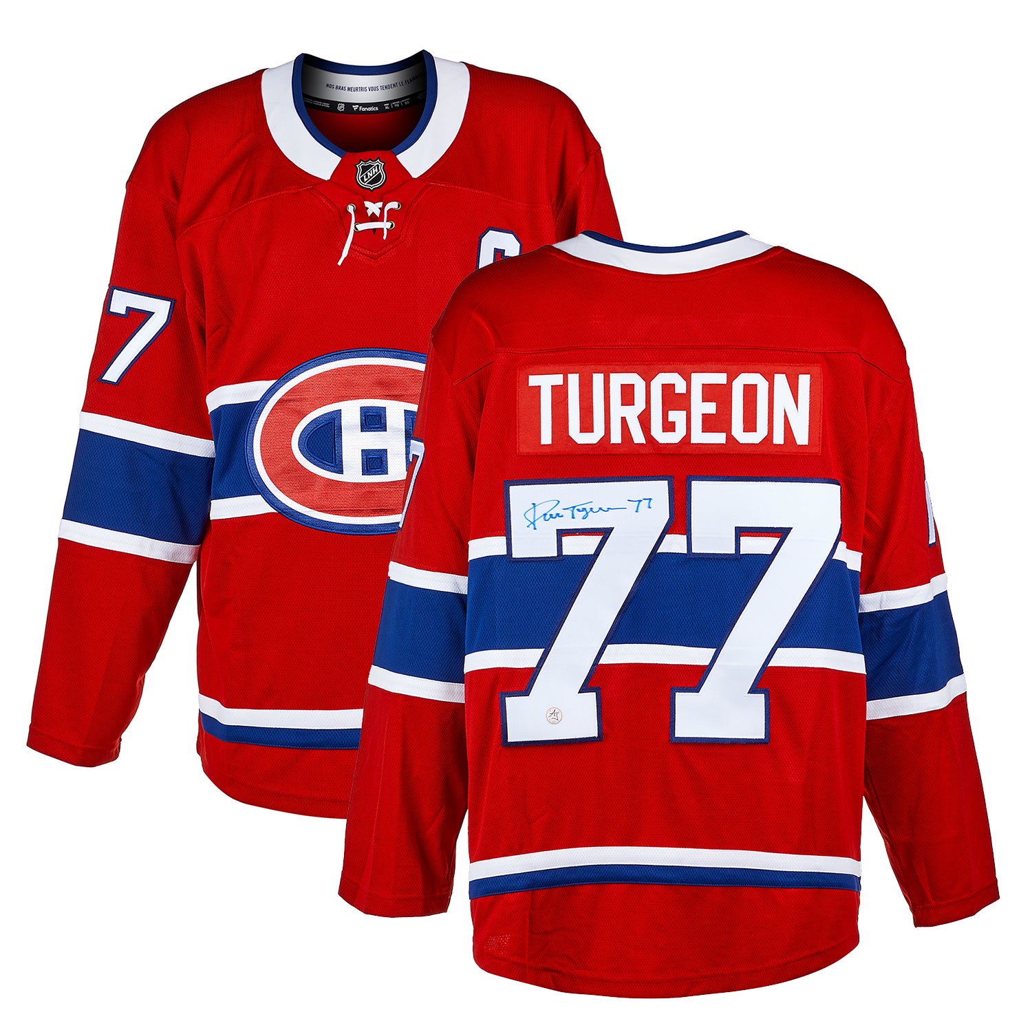 Pierre Turgeon Autographed Montreal Canadiens Fanatics Jersey