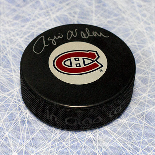 Rogie Vachon Montreal Canadiens Autographed Hockey Puck