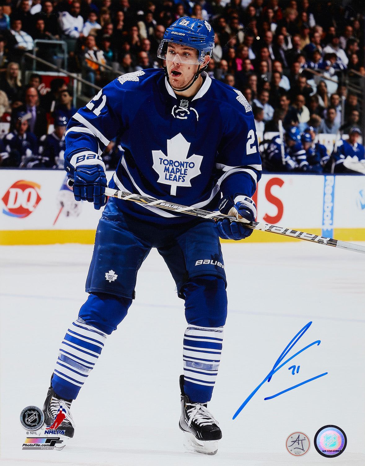 James Van Reimsdyk Signed Toronto Maple Leafs Hockey 11x14 Photo