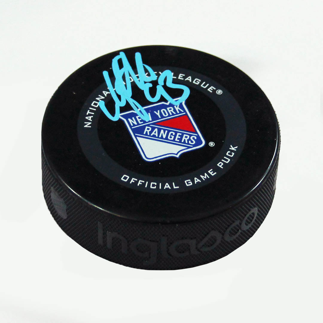 Mika Zibanejad New York Rangers Autographed Official Game Puck