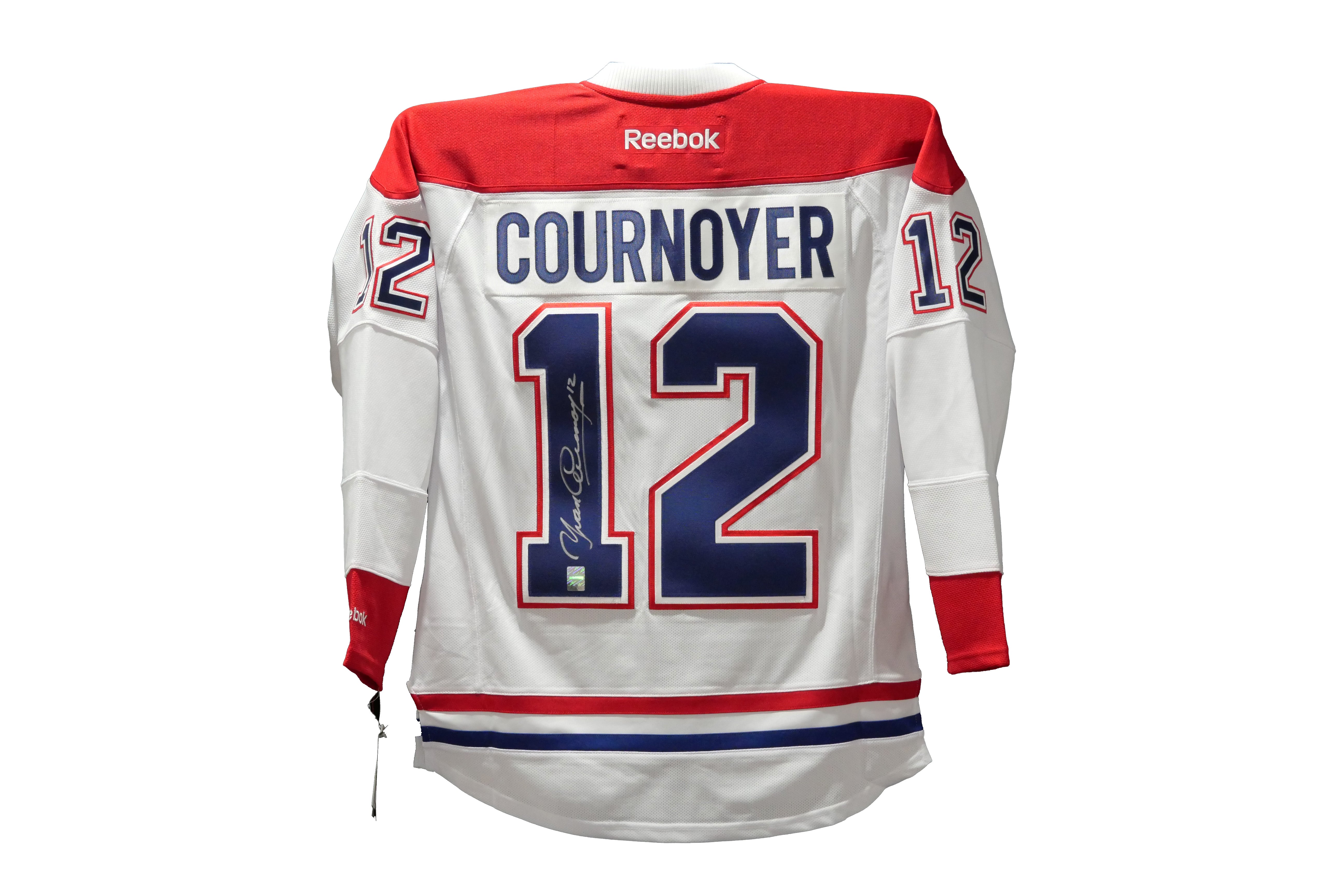 Yvan Cournoyer Authentic Autographed Montreal Canadiens Away Jersey