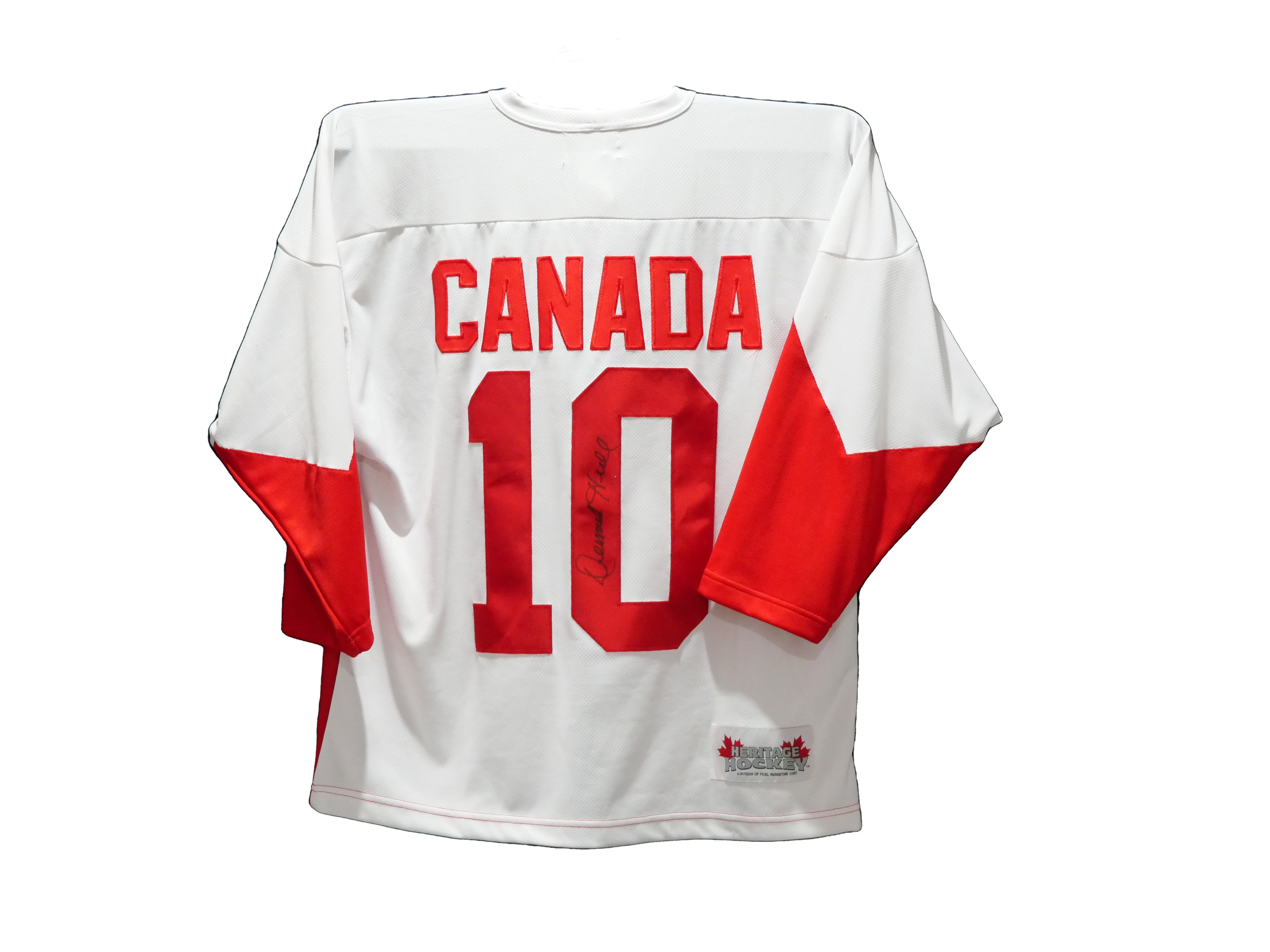 Dennis Hull Authentic Autographed Team Canada 1972 White Jersey