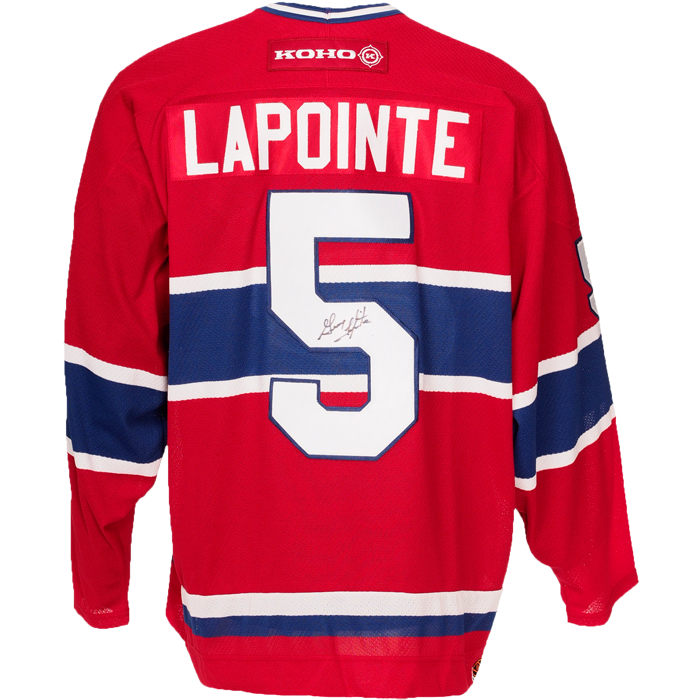 Guy Lapointe Signed Montreal Canadiens Jersey - Heritage Hockey™