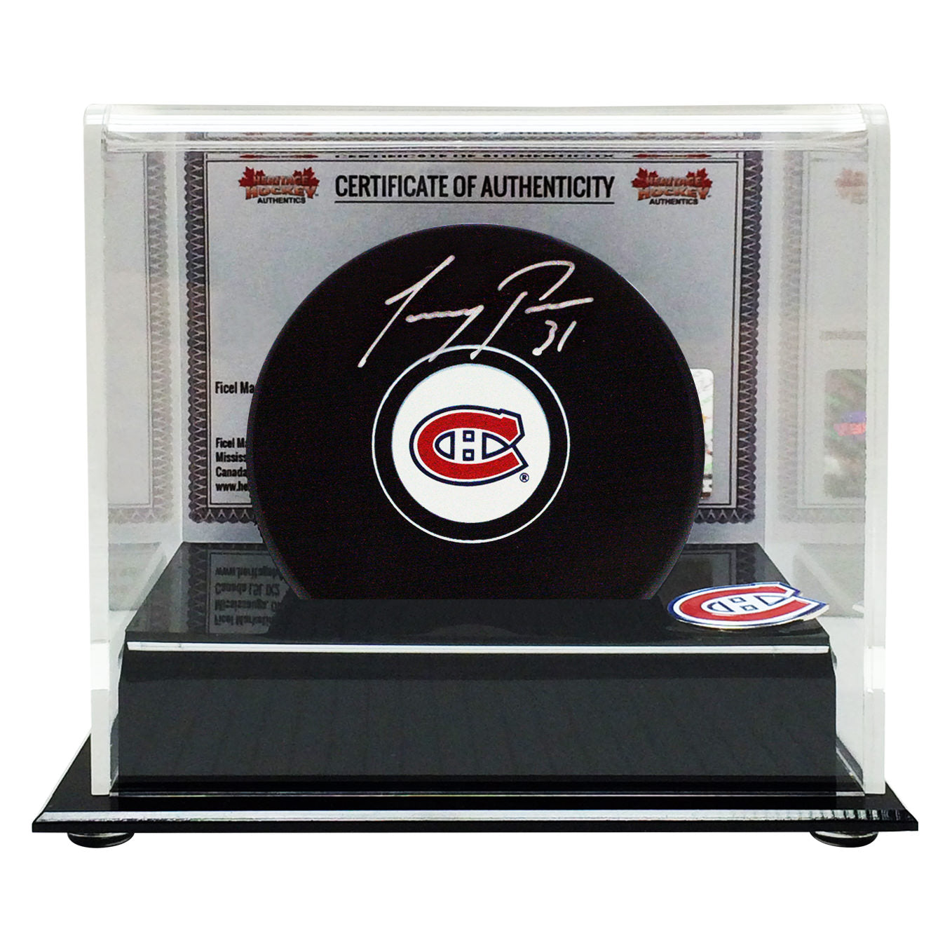 Carey Price Signed Montreal Canadiens Puck - Heritage Hockey™