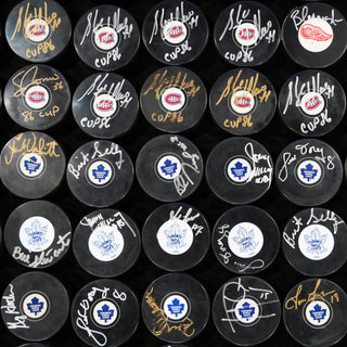 Authentic Autographed Pucks