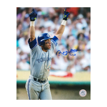 Roberto Alomar Signed Toronto Blue Jays Playoff Home Run 8x10 Photo