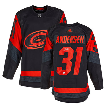 Frederik Andersen Signed Carolina Hurricanes Stadium Series adidas Jersey