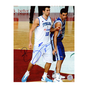 Andrea Bargnani Autographed Italy 8x10 Photo