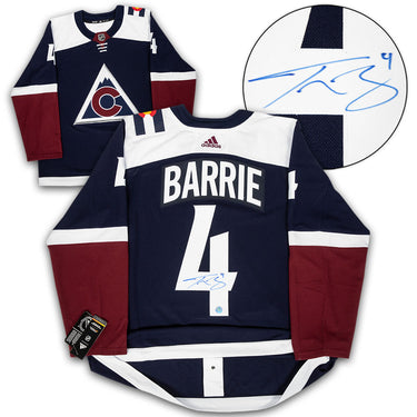 Tyson Barrie Signed Colorado Avalanche Alternate adidas Jersey