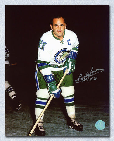 Bobby Baun Autographed California Golden Seals 8x10 Photo