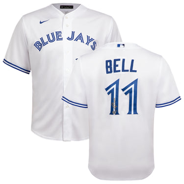 George Bell Autographed Toronto Blue Jays White Nike Jersey
