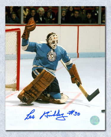 Les Binkley Pittsburgh Penguins Autographed Goalie 8x10 Photo