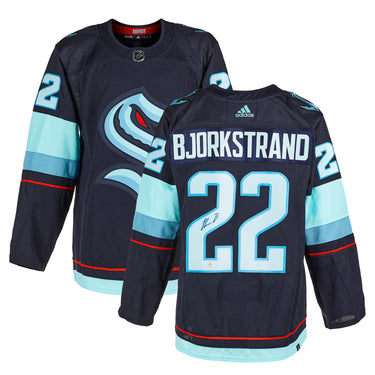 Oliver Bjorkstrand Autographed Seattle Kraken adidas Jersey