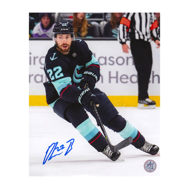 Oliver Bjorkstrand Signed Seattle Kraken 8x10 Photo