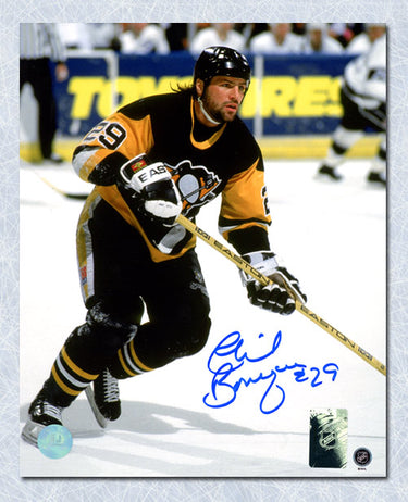 Phil Bourque Autographed Pittsburgh Penguins 8x10 Photo