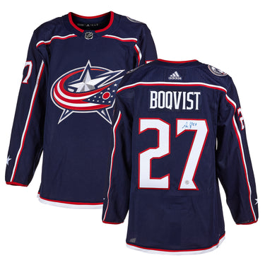 Adam Boqvist Autographed Columbus Blue Jackets adidas Jersey