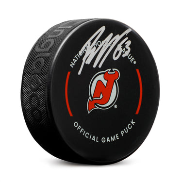 Jesper Bratt Signed New Jersey Devils Official Game Puck