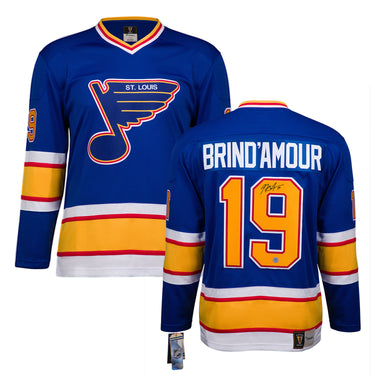 Rod Brind'Amour Autographed St Louis Blues Throwback Breakaway Jersey
