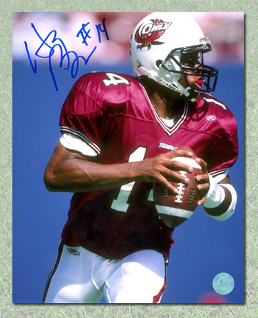 Henry Burris Autographed Temple Owls Quarterback 8x10 Photo